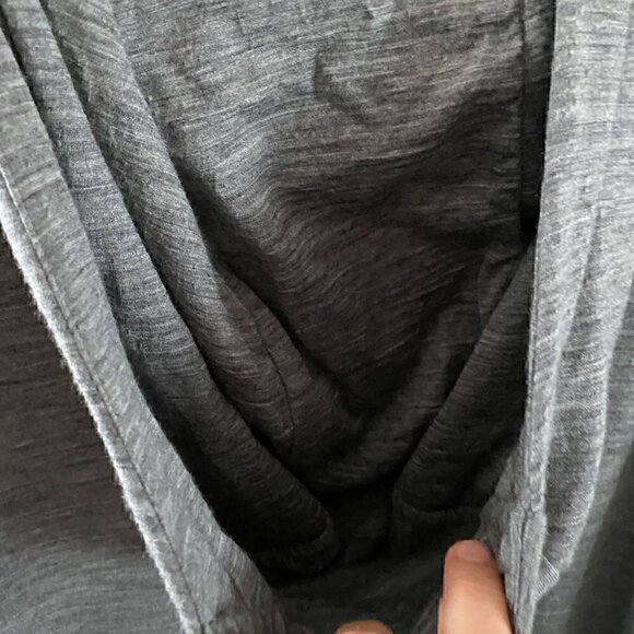 Icebreaker Mens Shifter Wool Blend Hoodie Sweater Small Gritstone Heather Gray - Picture 6 of 12